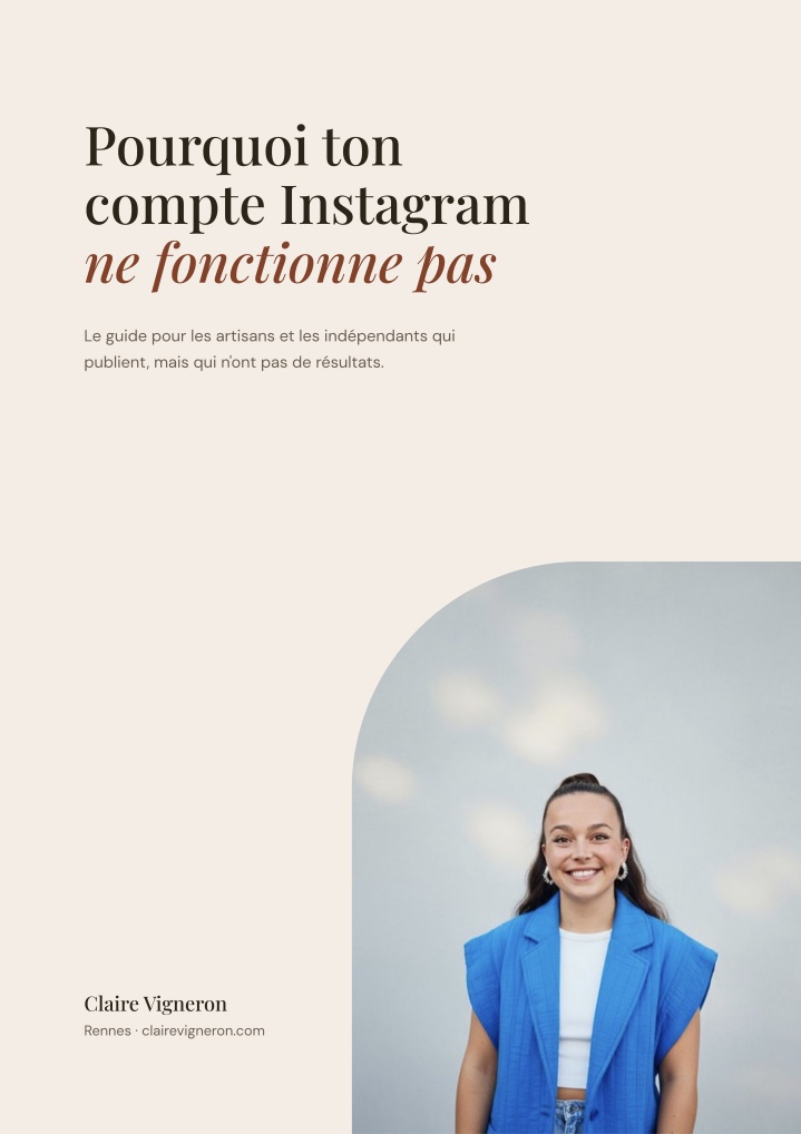 Couverture du guide « Pourquoi ton compte Instagram ne fonctionne pas »